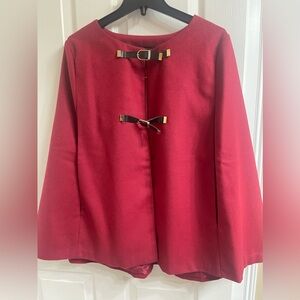 NWOT BEAUTIFUL RED CAPE